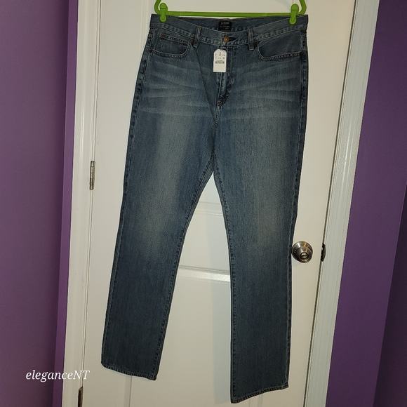 J Crew The Bleecker Straight Leg  jeans 35 x 34 NWT - Picture 8 of 9